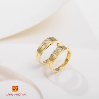 Nhẫn cưới vàng màu (mã NC 15712)